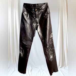 VTG RARE Wilson REAL Leather Pants Size 29